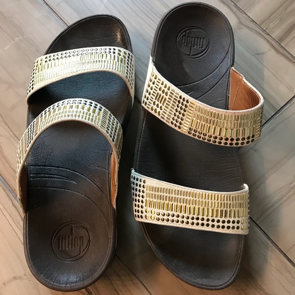 incastone slide sandals